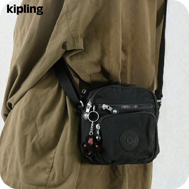 キプリング ショルダーバッグ レディース ブランド Kipling KI91610DH BLACK TONAL ブラック 斜めがけ 高級 おしゃれ プレゼント 女性 実用的 かわいい
