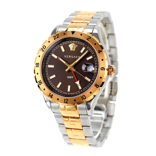 FT[` v Y VERSACE rv uh wjE GMT 42mm V11040015 uE LOi Mtg ̓ v[g pI