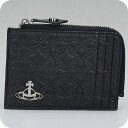 ヴィヴィアン ウエストウッド コインケース レディース ブランド Vivienne Westwood エンボスドナッパ ロゴ 54020008U L003E N403 BLACK 財布 ビビアン 小銭入れ 小さい 高級 おしゃれ プレゼント 実用的 かわいい