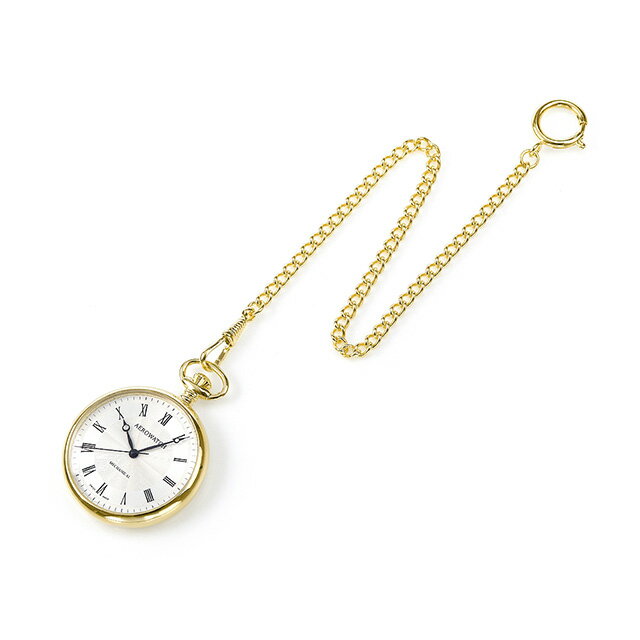 アエロウォッチ 手巻き 懐中時計 AEROWATCH 40828-JA02 シルバー スイス製