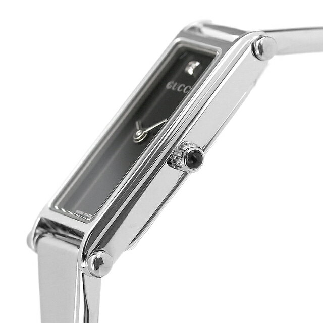 グッチ バングル 時計 レディース GUCCI 腕時計 ブランド 1500 1Pダイヤ ブラック YA015555 記念品 プレゼント ギフト