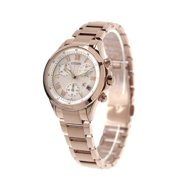 【リップケース付】 シチズン クロスシー basic collection 光発電エコドライブ 腕時計 ブランド レディース クロノグラフ ソーラー CITIZEN xC FB1405-58A アナログ 日本製 おしゃれ 防水 軽い 華奢 かわいい プレゼント 女性 実用的