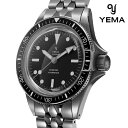 \全品さらに+9倍/ イエマ スーパーマン CMM.10 自動巻き 腕時計 ブランド メンズ YEMA 11.13.66.SN.M2 アナログ ブラック 黒 フ...