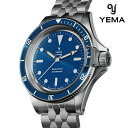 \全品さらに+9倍/ イエマ スーパーマン スリム CMM.20 自動巻き 腕時計 ブランド メンズ YEMA 11.24.55.SN.M3 アナログ ブルー ...