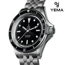 \全品さらに+9倍/ イエマ スーパーマン スリム CMM.20 自動巻き 腕時計 ブランド メンズ YEMA 11.24.66.SN.M3 アナログ ブラック...