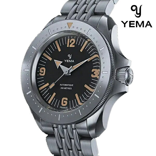 ＼全品10倍+さらに5倍★3日間だけ／ イエマ ダイバー 自動巻き 腕時計 メンズ YEMA YDIV24-AMS アナログ ブラック 黒 フランス製 ブランド おしゃれ 防水 プレゼント 男性 実用的(2)