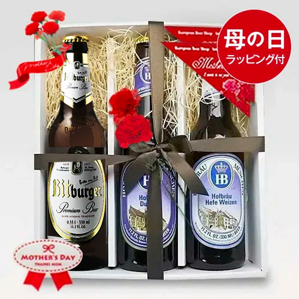 ★母の日ギフト★ドイツビールー3種3本セットE【無料メッセージ・のし対応（5月8日迄受付）】