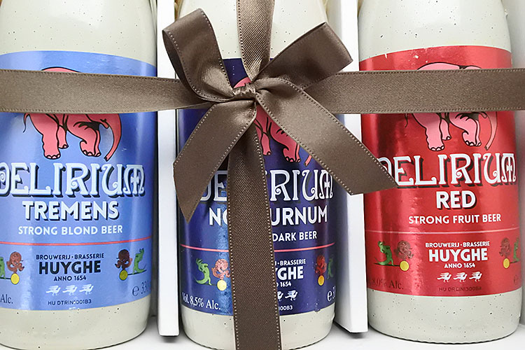 お歳暮ギフト 特別割引 ベルギービール デリリュウム330ml 3種3本 飲み比べセット クラフトビール エールビール 贈り物｜送料無料 あす楽発送
