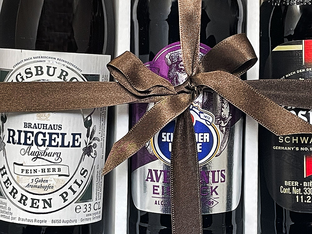 ホワイトデーギフト 人気ドイツビール 330ml 3種3本 飲み比べ ギフトセット ドイツ産ホワイトチョコレート付 メッセージカード付｜送料無料 あす楽発送