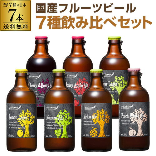 北海道麦酒醸造 クラフトビール 300ml 瓶 7種×1本セット送料無料 ギフト プレゼント 飲み比べ 詰め合わせ長S