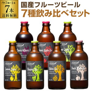 北海道麦酒醸造 クラフトビール 300ml 瓶 7種×1本セット送料無料 ギフト プレゼント 飲み比べ 詰め合わせ[フルーツビール][地ビール][国産]長S