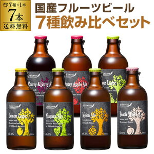 【12/4 20時〜11 01:59 P3倍 お歳暮 早割 】北海道麦酒醸造 クラフトビール 300ml 瓶 7種×1本セット送料無料 ギフト プレゼント 飲み比べ 詰め合わせ[フルーツビール][地ビール][国産]長S