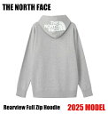 ザ・ノース・フェイス ノースフェイス パーカー スウェット ジップアップ THE NORTH FACE リアビューフルジップフーディ NT12442 ミックスグレー3 2025年 モデル(4)