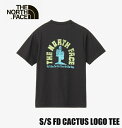ノースフェイス 半袖 Tシャツ メンズ THE NORTH FACE ショートスリーブ フラッシュドライ カクタスロゴ ティー NT32545 ブラック 2025年モデル