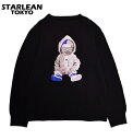 STARLEAN TOKYO スターリアン 東京 スウェット トレーナー 裏毛 スワロフスキー SWALLOW HOODIE BABY SWAET ブラック SLSW041 あす楽対応