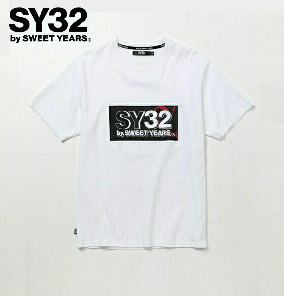 SY32 by SWEET YEARS 磻ƥȥ T Ⱦµ 롼ͥå  NEW BOX LOGO TEE 14153J WHITEBLACK 2024ǯǥ Ź
