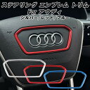 アウディ ステアリング リング アルミ製 A6 A7 A8 S6 S7 S8 RS6 RS7 e-トロン e-トロンGT Q8e-トロン センターリング ステア...