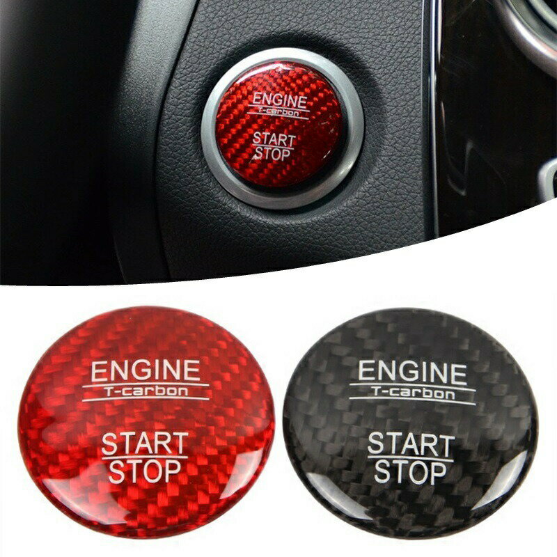 ベンツ エンジン スタート ボタン カバー 全2色 カーボン製 送料無料 A B C E GLC GLE GLA CLA など メ..