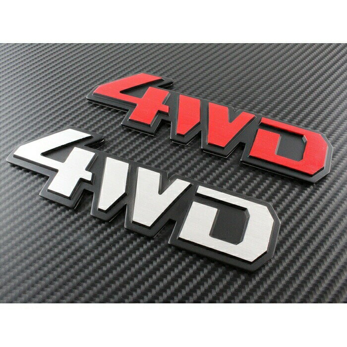 4WD エンブレム 汎用 全2色 金属製 SUV