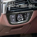 BMW G30 G31 5シリーズ ヘッドライト スイッチ カーボン ステッカー ヘッドライトスイッチ パネル Mスポーツ 内装 カスタム アクセサリー パーツ...