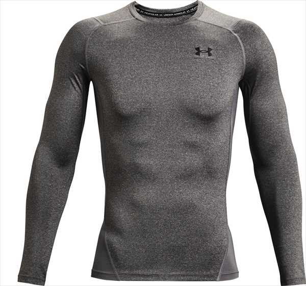 【代引不可】UNDER ARMOUR（アンダーアーマー） 1361524-090UAヒートギアアーマー コンプレッション ロングスリーブ シャツ CARBON HEATH トレーニング