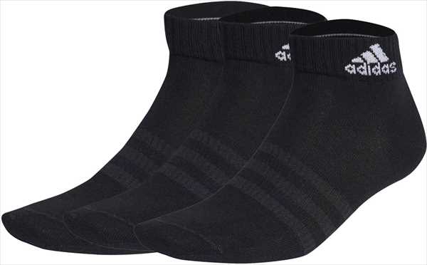 【代引不可】adidas（アディダス） EBL54-IC1282SPW 3Pアンクルソックス BLK/WHT