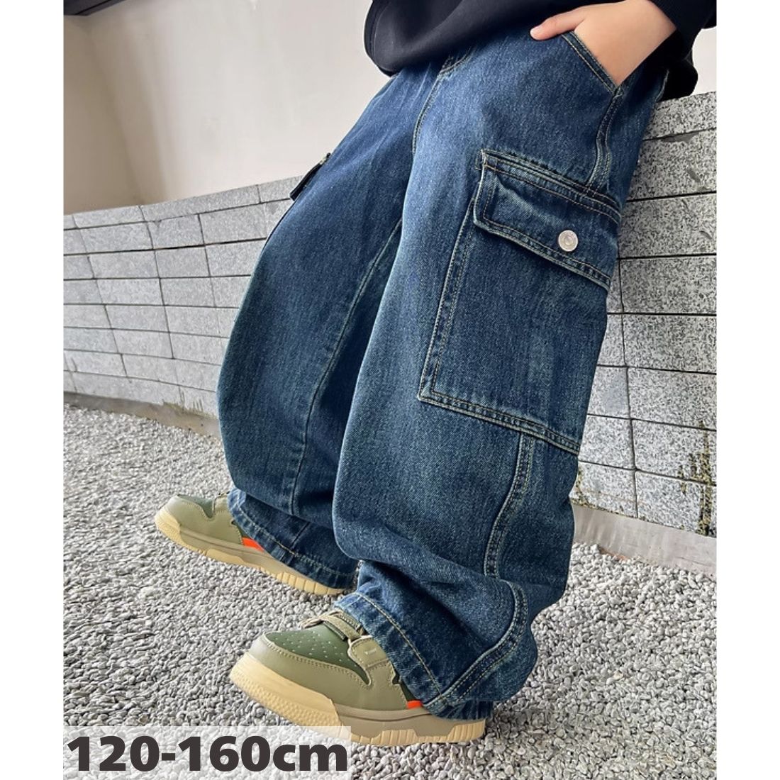 ダンス 衣装 発表会 韓国子供服 男の子 カーゴパンツ キッズ ジュニア ワイドパンツ ストリート 綿100％ サイドポケット ゆったり かっこいい K-POP おしゃれ 長ズボン 120cm 130cm 140cm 150cm 160cm