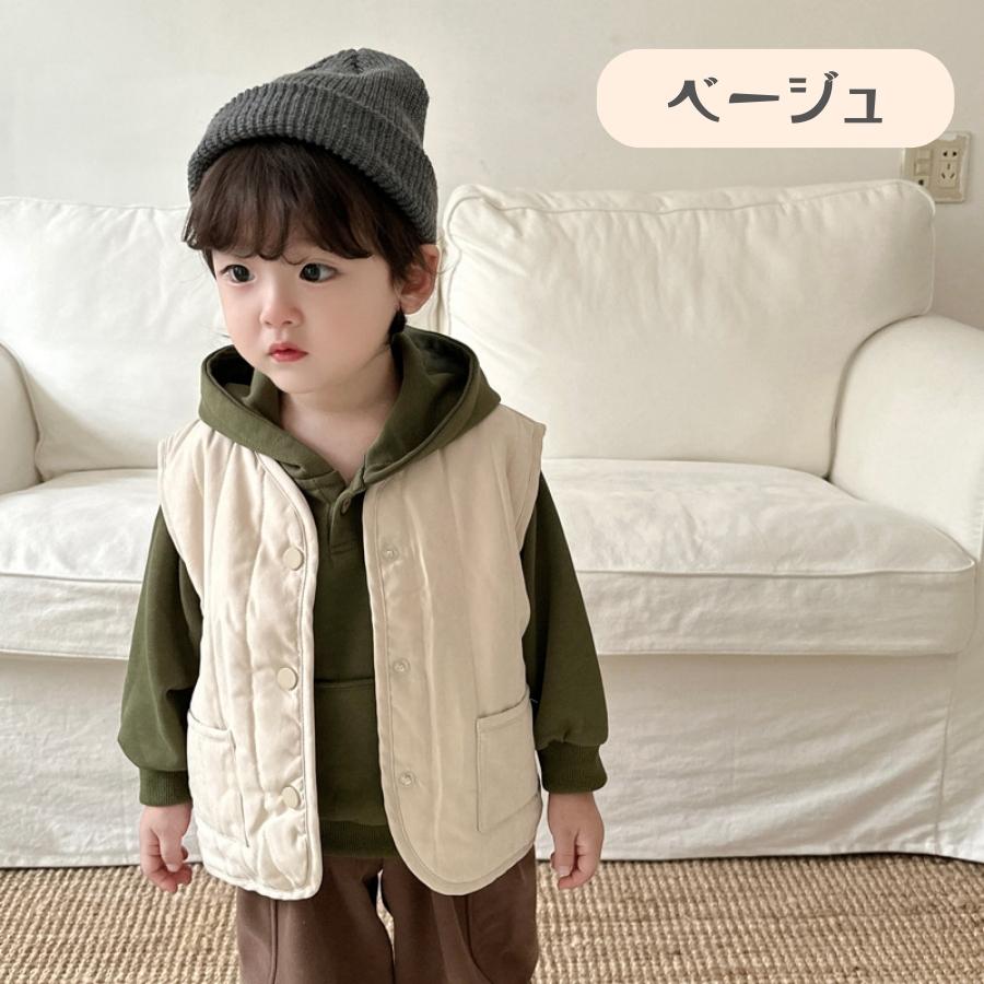 中綿 ベスト ジャケット ライトアウター 秋 冬 韓国子供服 ボーイズ ガールズ ナチ...