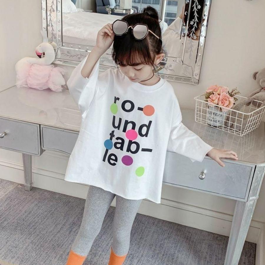 【スーパーSALE 20%OFF】送料無料 ホワイト カラフルイラスト ロゴ 長袖 Tシャツ ...