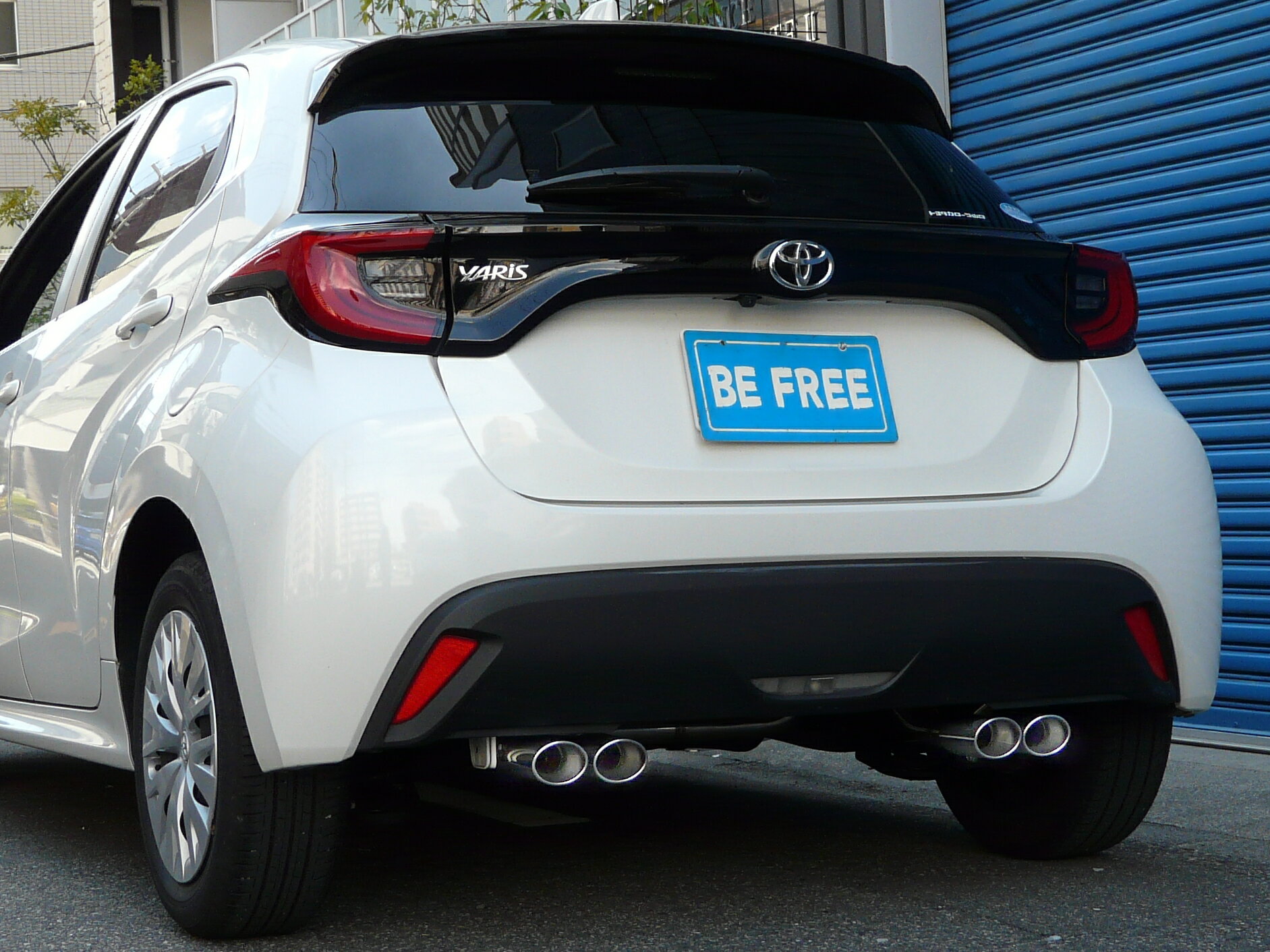 オリジナルオールステンマフラーヤリス　MXPA10　オーバルダブル　左右出し