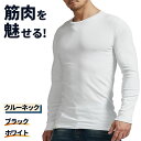 Tシャツ 長袖 メンズ 無地 ストレッチ ロング丈 クルーネック コットン ロングスリーブ カジュアル ティーシャツ カットソー ハイクオリティー 厚手 丈夫 綿 ロンt 黒 白 ブラック 大きいサイズ M L XL おしゃれ 大きい