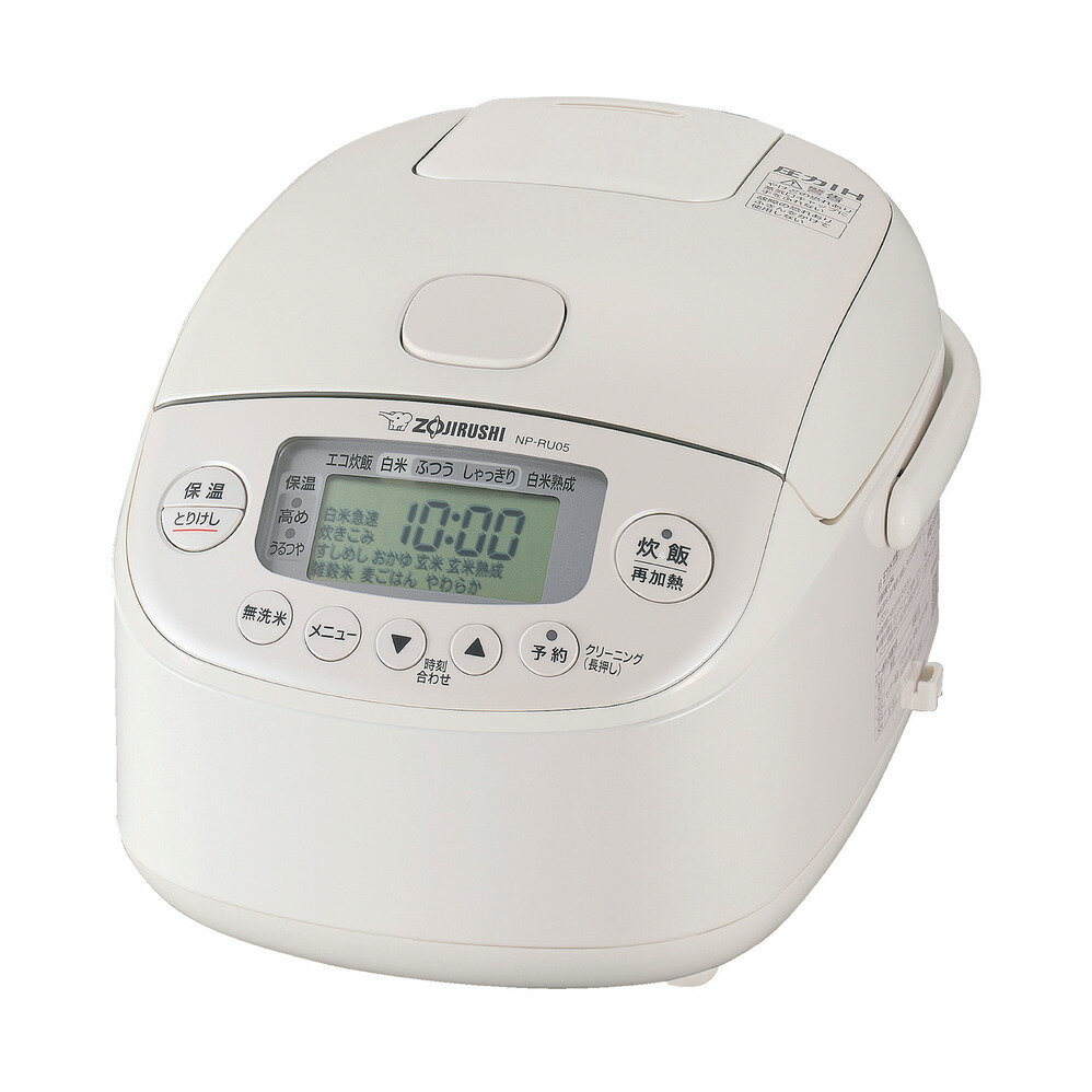 Rakuten - 象印マホービン　ZOJIRUSHI　炊飯器 3合 極め炊き 圧力IHジャー ホワイト　NP-RU05