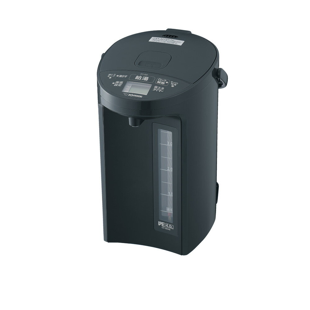 Rakuten - 象印マホービン　ZOJIRUSHI　VE電気まほうびん 優湯生 4.0L ソフトブラック　CV-GD40