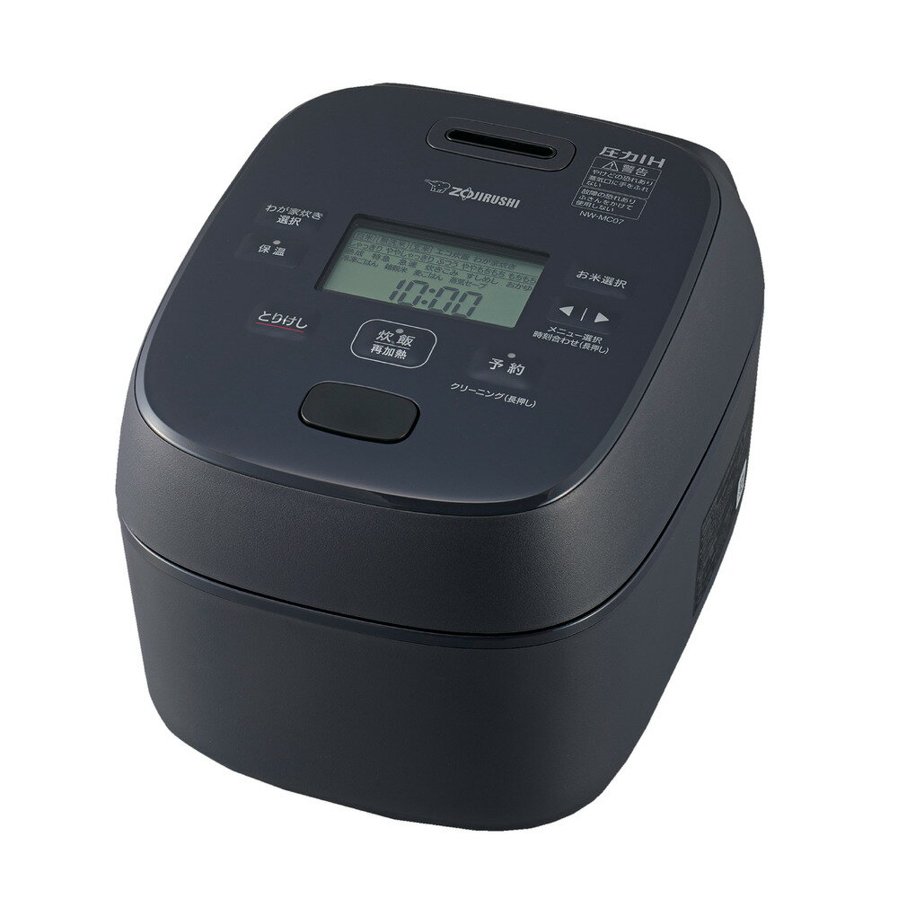 象印 圧力IH炊飯ジャー（4合炊き）スレートブラック NW-MC07-BZ ZOJIRUSHI　極め炊き 炊飯器　4合