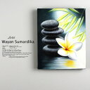絵画 バリ絵画 アートフラワー S42m 花 アクリル絵画 プルメリア フランジパニ リゾート絵画 アジアン絵画 アジアンアート パネルアート モダンアート ア...