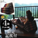 三角枕 4段 マット3枚 無地 カラーN ブラウン レッド 三角クッション 三角ソファ 折り畳みソファ 座椅子 昼寝 ごろ寝 アジアン タイ バリ モダン リゾート ホテル おしゃれ 高級 南国 インテリア 送料無料