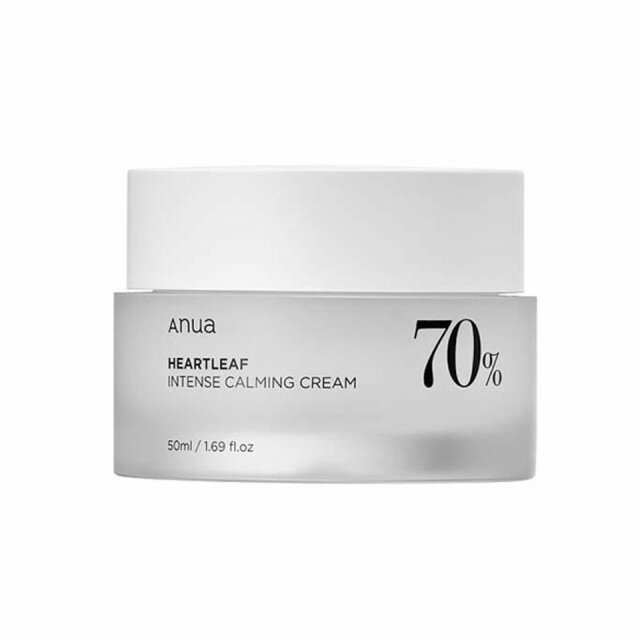 【100円OFFクーポン】ANUA HEARTLEAF 70 INTENSE CALMING CREAM アヌア ドクダミ70％ インテンス カーミングクリーム 50ml 韓国コスメ 送料無料