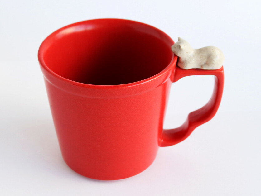 あごのせ猫マグカップ 猫雑貨 カップ コップ 陶器