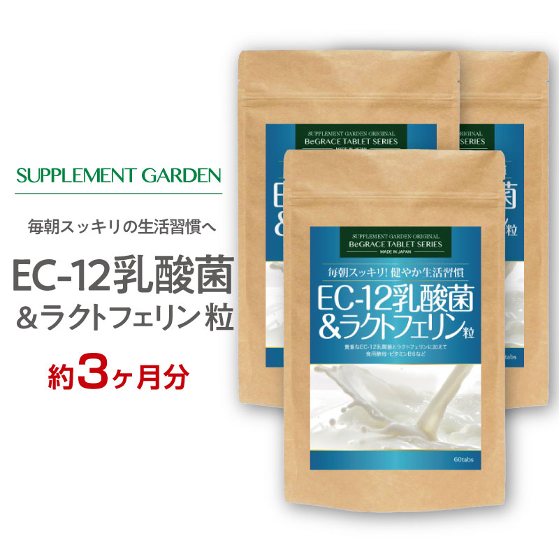 EC12乳酸菌 100億個 ラクトフェリン 菌活 高配合 約