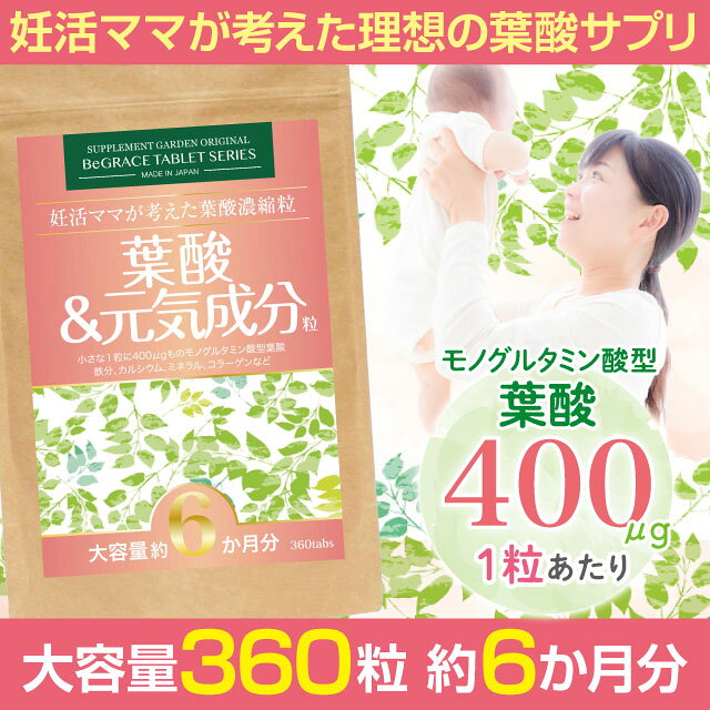 葉酸 鉄分 鉄 妊活 高配合 大容量 約6ヶ月分×2袋セット ミネラル カルシウム ビタ...