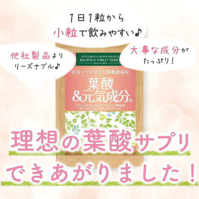 葉酸 高配合 鉄分 妊活 高配合 約1ヶ月分 鉄 マルチミネラル カルシウム マルチビ...