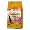 ユニ・チャーム AllWell 室内猫用 チキン味挽き小魚とささみ フリーズドライパウダー入り 800g　吐き戻し軽減 オールウェル 猫フード　ドライフード