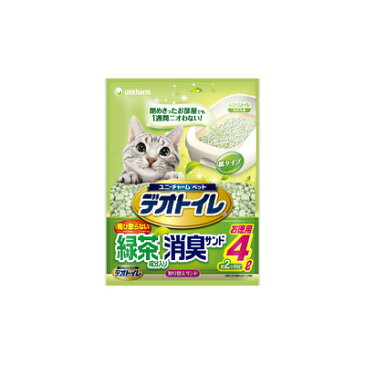 ユニ・チャーム 1週間消臭・抗菌デオトイレ飛散らない緑茶成分入り・消臭サンド4L コンビニ受取対応商品