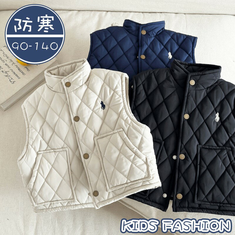 秋冬 キッズ ベスト 防寒 キルト ジレ アウターベスト トップス 子供 ベビー 保温 高品質 刺繍 ゆったり 無地 快適 着心地が良い 合わせやすい 柔らかい デイリー カジュアル リラックス おしゃれ 女の子 男の子 韓国 子供服 小学校 90-140
