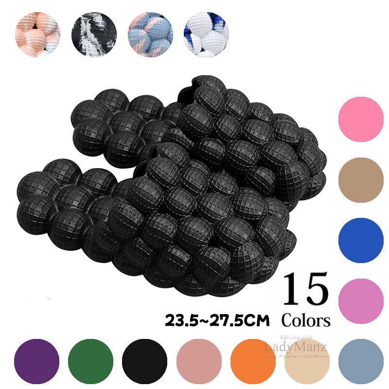 【選べる15色】バブルスリッパ バブルシューズ スリッパ シューズ マッサージ レディース メンズ 個性的 可愛い 柔らかい ルームシューズ 夏 室内履き 洗える 滑らない 厚底 部屋用 ルームスリッパ 夏用 軽量 防水 洗えるルームシューズ