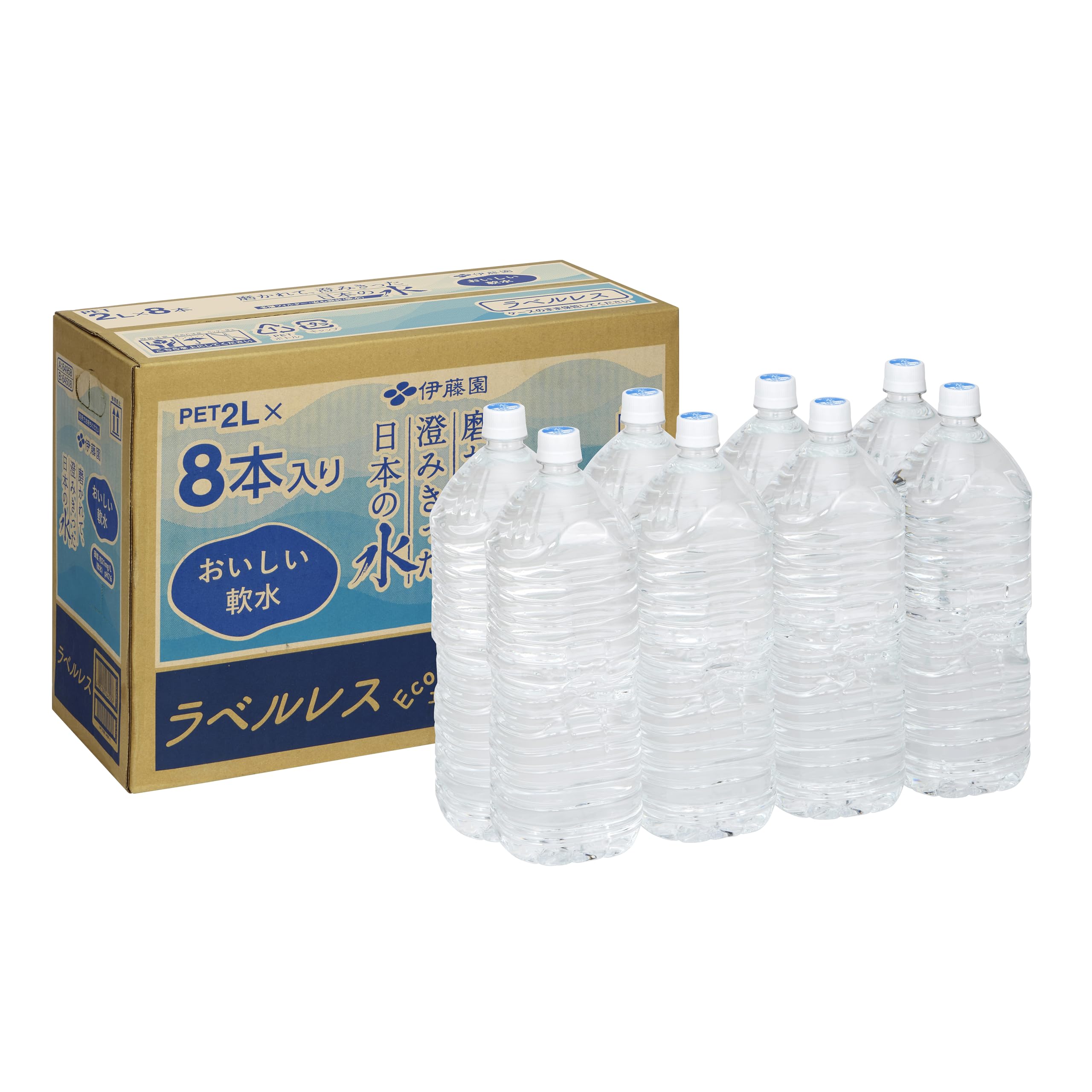 楽天市場】伊藤園 日本の水 2L 8本の通販