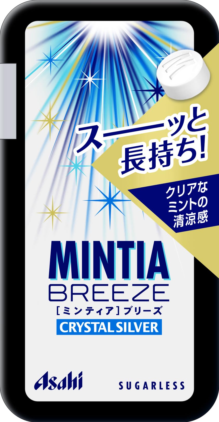 内容量:30粒×8個カロリー:69kcal原材料:甘味料(ソルビトール、アスパルテーム・L-フェニルアラニン化合物)、香料、ショ糖エステル、微粒酸化ケイ素商品サイズ(高さx奥行x幅):46mm×111mm×107mm商品紹介 ミントのおいしさが味わえて、心地よい清涼感が持続する、大粒タイプ(1粒約0.75g)のミントタブレットです。シリーズの特徴である「ミントの美味しさ」と「心地よい清涼感」を踏襲しながらも、甘さを抑えたクリアな味わいで強めの清涼感を得られる商品に仕上げました。クリアな清涼感が長く続き、気持ちが澄み渡るような心地よさが感じられます。1粒で5分清涼感が長持ちし、何度も口に運ぶ必要がありません。携帯可能な薄型プラスチック容器入りで、服のポケットや鞄の中でもかさばらず、 音も気になりません。開閉はワンハンドで行えます。 原材料・成分 甘味料(ソルビトール、アスパルテーム・L-フェニルアラニン化合物)、香料、ショ糖エステル、微粒酸化ケイ素 安全警告 ・一度に多量にお召し上がりになると、体質によりお腹がゆるくなる場合があります。・硬さがありますので、歯を傷めないようご注意ください。・開封後はお早めにお召し上がりください。・温度変化によりケースに白い綿状結晶が付着することがありますが、品質上問題ありません。・不都合品はお取替えいたします。 続きを見る