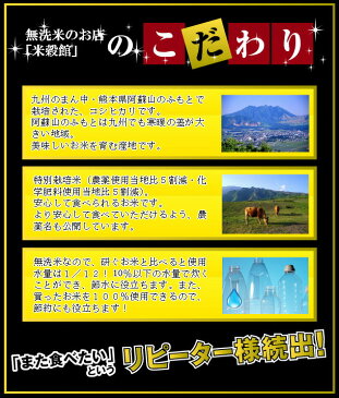 送料無料 無洗米 2kg 熊本県産阿蘇こしひかり特別栽培米無洗米 2kg×1個