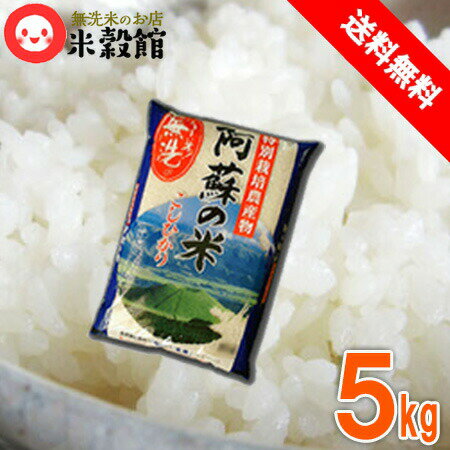 【令和5年産】無洗米 5kg 九州 特別栽培米熊本県産 阿蘇産コシヒカリ5キロ 送料込み 無洗米 5kg 送料無料 九州産 米