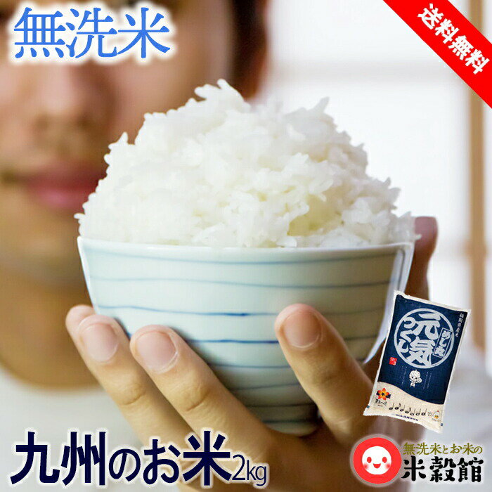 米 2kg 送料無料 無洗米福岡県産「元気つくし」2kg1個金のめし丸令和5年産レターパックプラス発送送料無料 九州 めし丸 研ぐお米